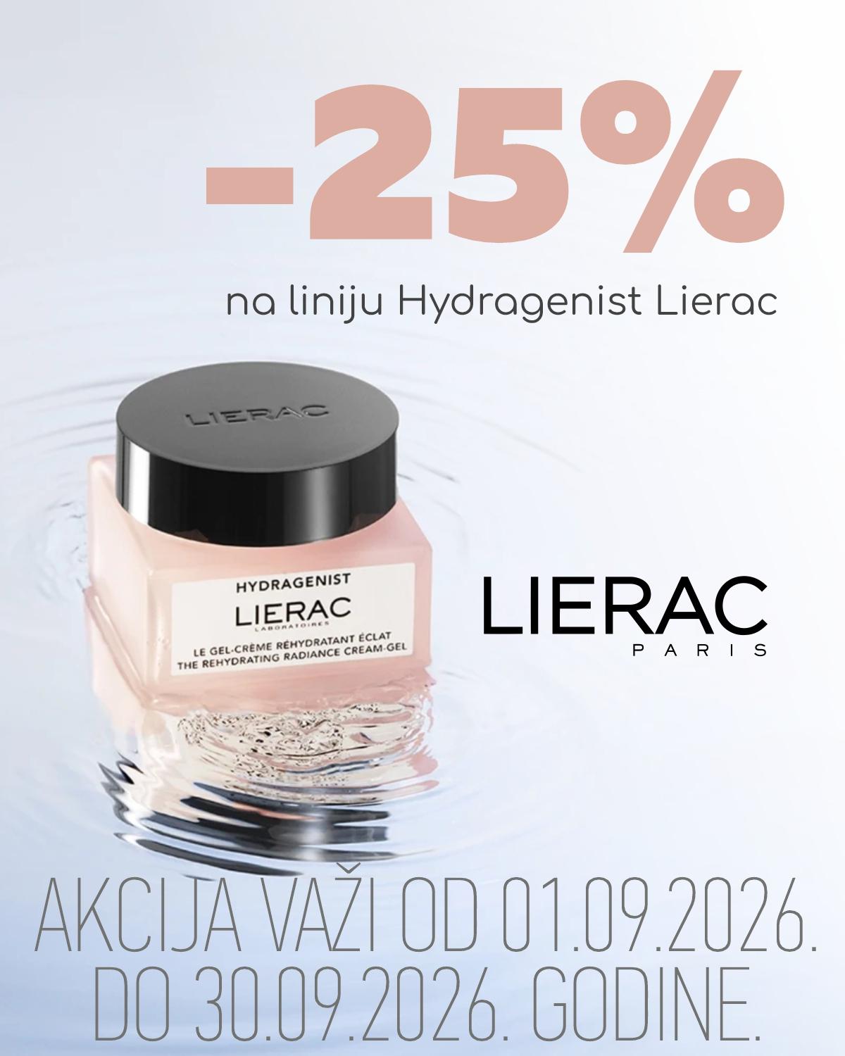 -25% popusta na Lierac Hydragenist liniju. -25% popusta na Lierac Hydragenist liniju.